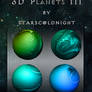 3D Colorfull planets