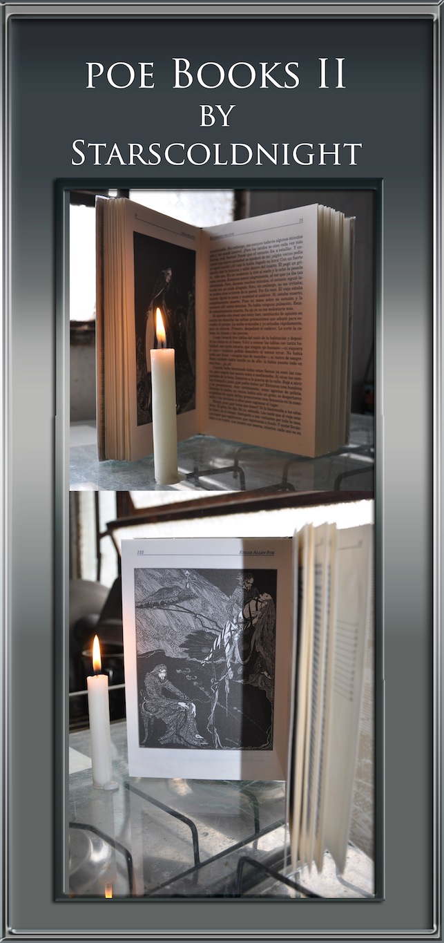 POE Open book with candle by starscoldnight