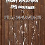 Paint Splater Brushes By Starscoldnight