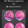 3D rose spheres by starscoldnight