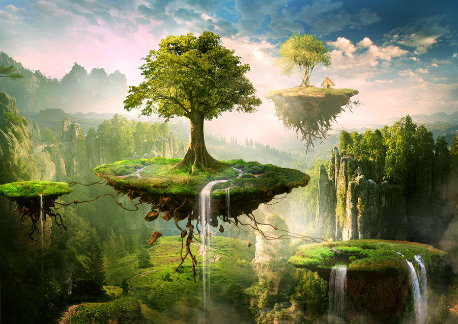 Floating Islands Animated Version by TimTaller on DeviantArt