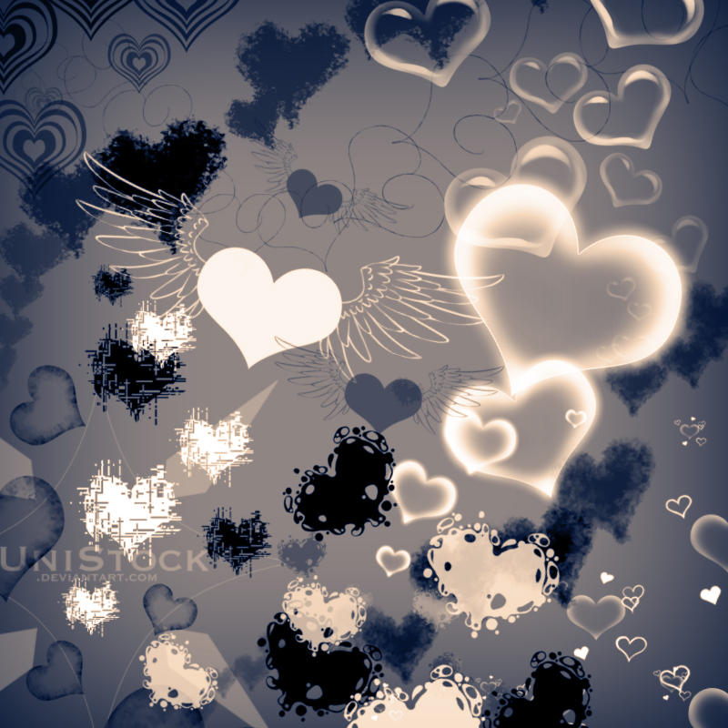Heart Brushes by UniStock on DeviantArt