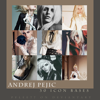 Andrej Pejic icon bases