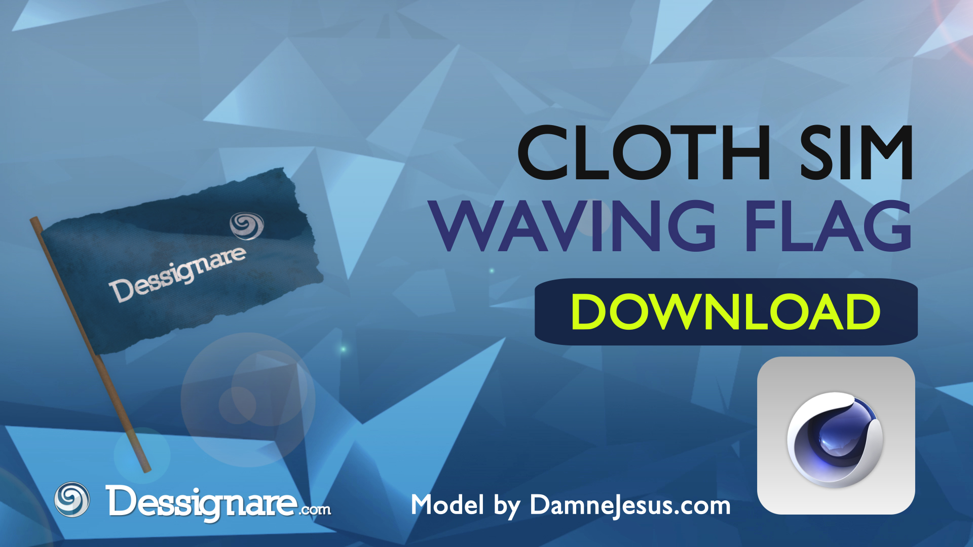 Waving Flag Cloth simulation in Cinema 4D by Dammne on DeviantArt