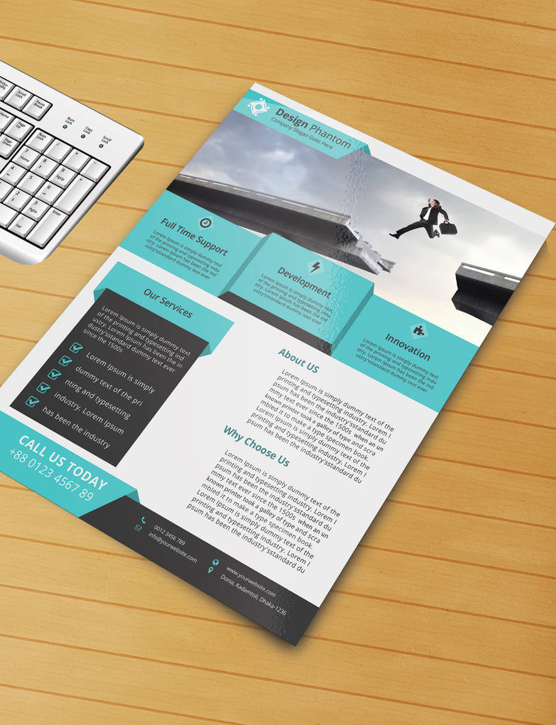 Free Flyer PSD Template (Free Download) by designphantom on DeviantArt Free Flyer PSD Template (Free Download) by designphantom on DeviantArt