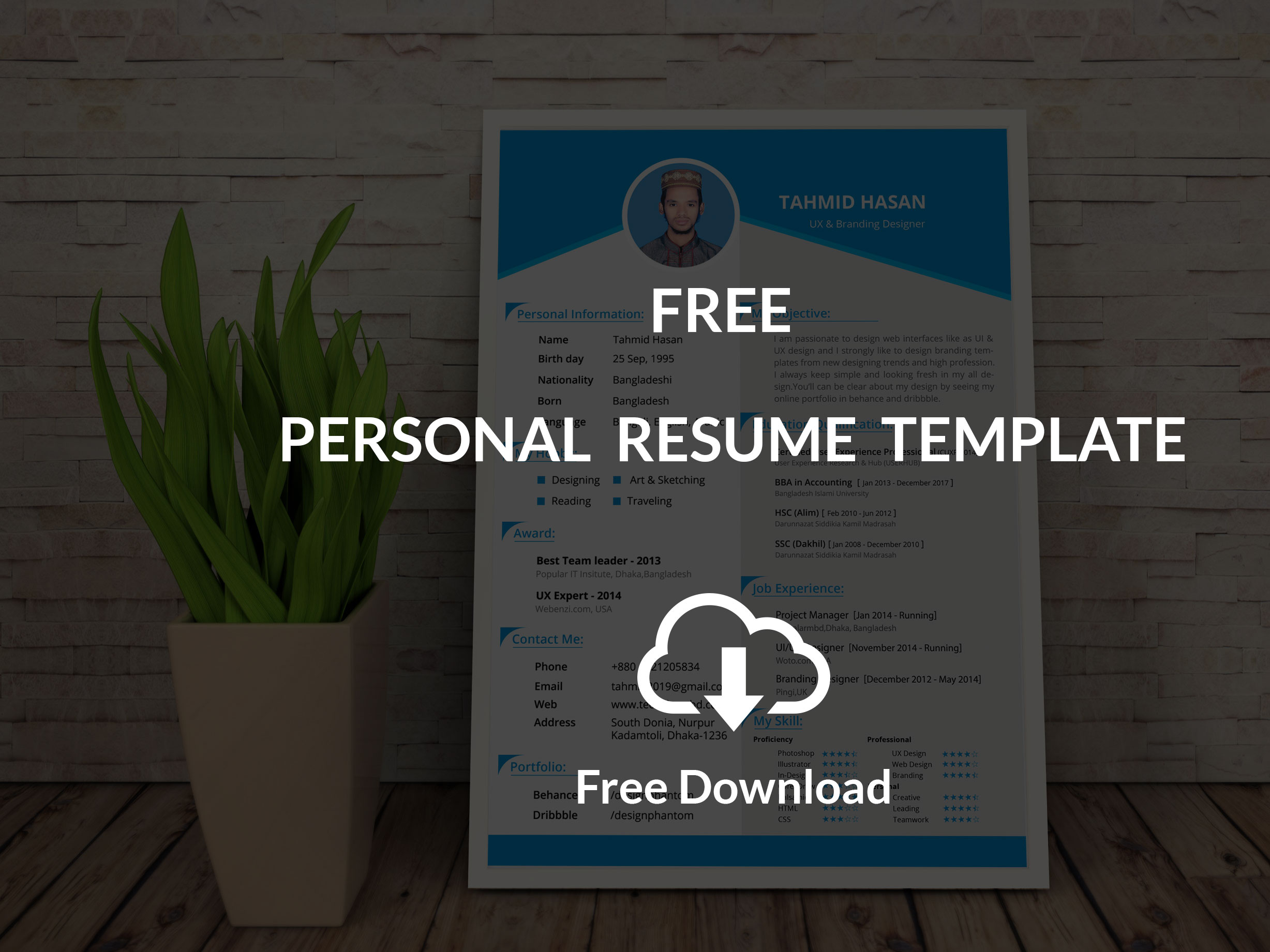 Personal Resume Template (Free Download)
