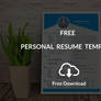 Personal Resume Template (Free Download)