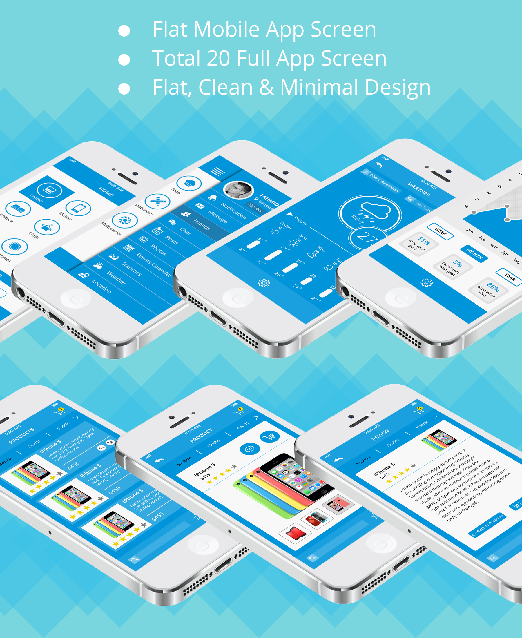 Shop and Social Communication App UI Kit