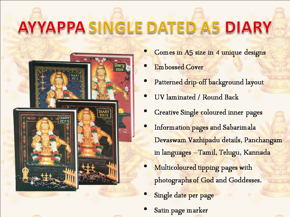 Ayyappa Diaries And Calendar For 15 By Nightingalestore On Deviantart