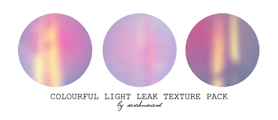 Colourful Light Leak Texture Pack