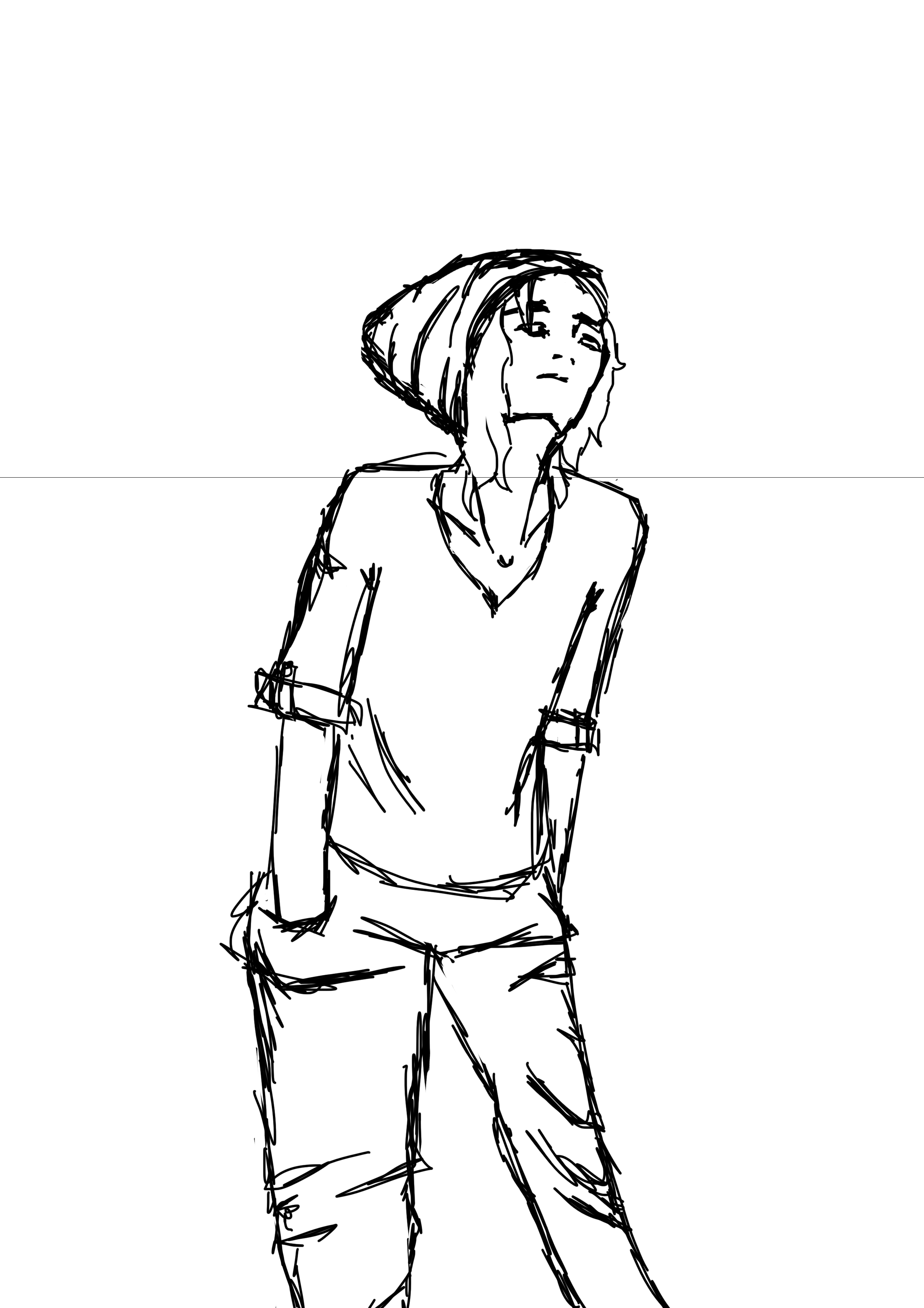 Quick Pose sketch by stubbornself on DeviantArt