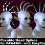 Posable Head Spikes V4-A4-M4