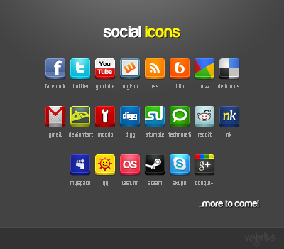 Social Icons Pack by VoYtHAs