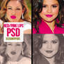 Red/pink lips PSD