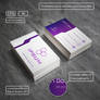 Professional business card - purple and light grey