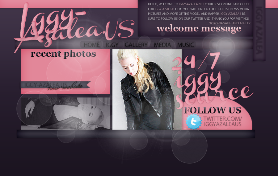 Iggy Azalea Header PSD