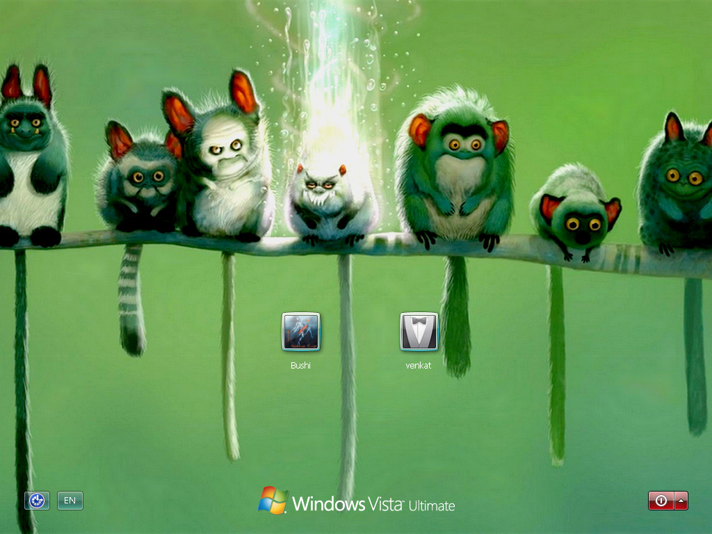 Monkeys logon screen for xp