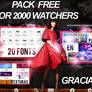 +PACK FREE POR +2000 WATCHERS