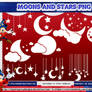 MOONS AND STARS PNG