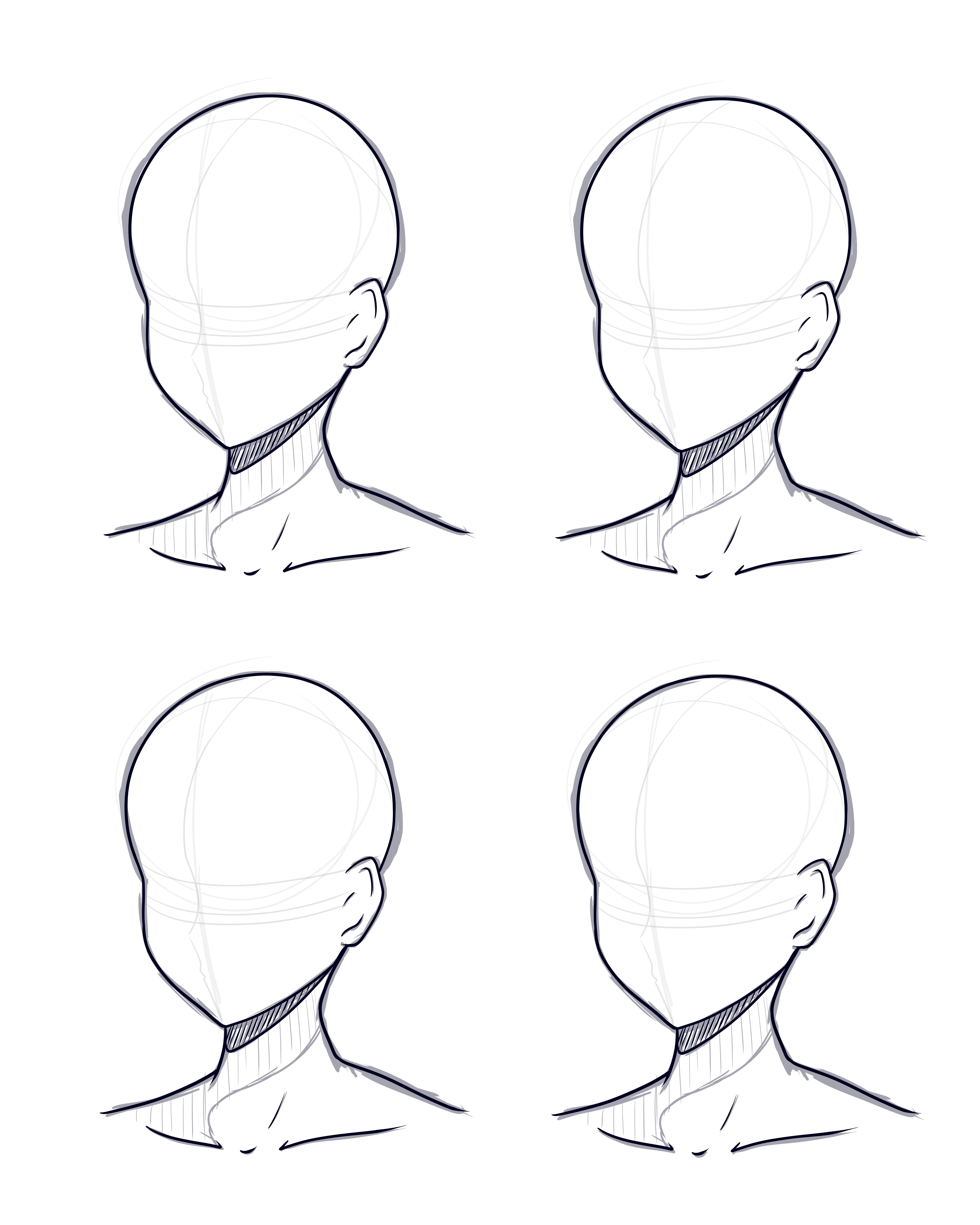 Head Design Base (Sketch and Lineart)