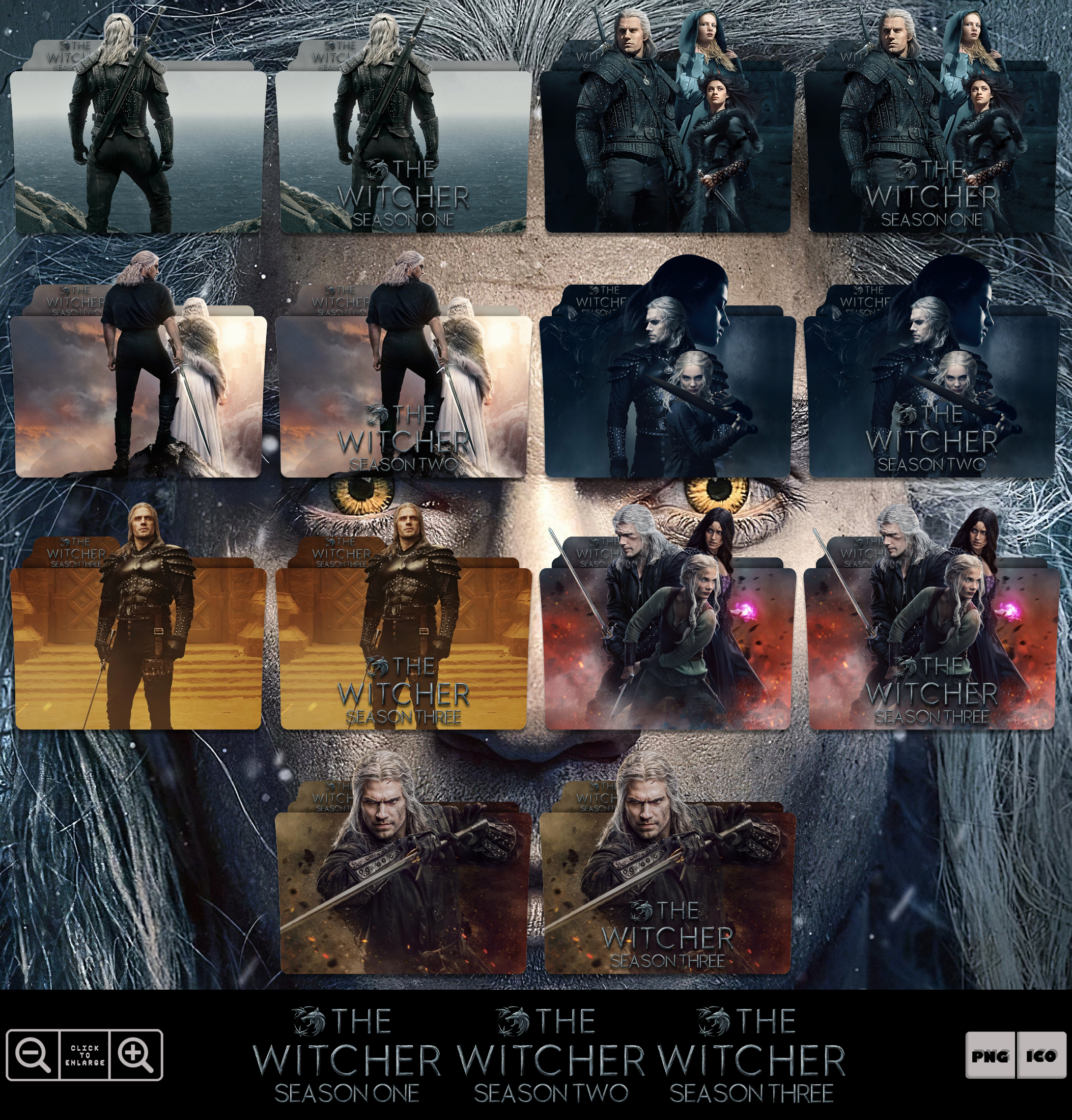 Witcher Sidebar The Witcher Folder Icons by Harry312 on DeviantArt