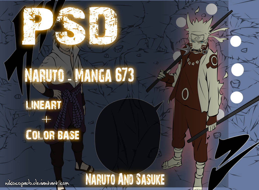 Naruto Manga 673 Psd By Nikocopado On Deviantart
