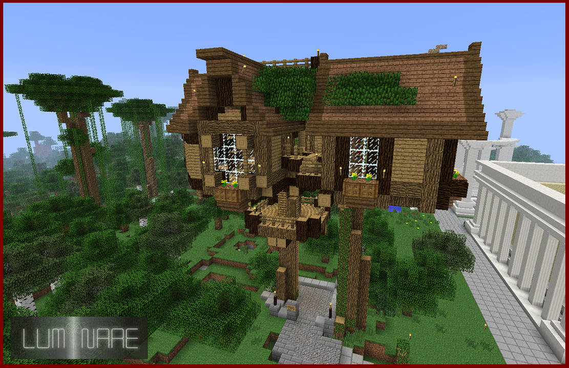 Treehouse  Minecraft houses, Minecraft, Minecraft building