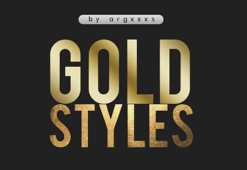 Gold styles.