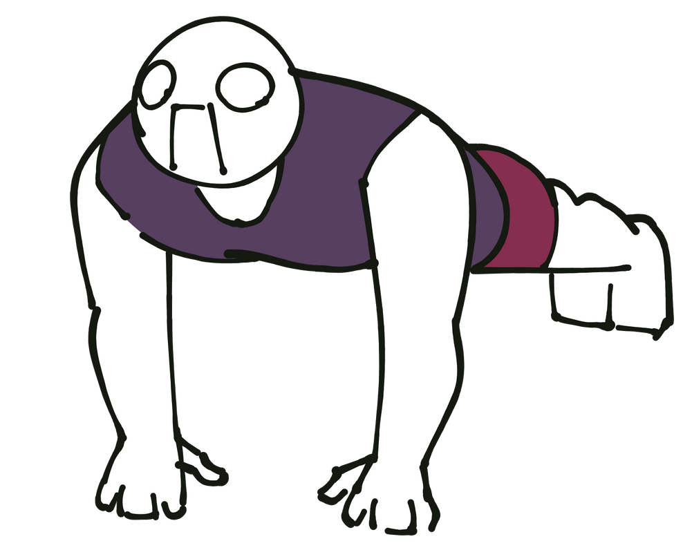 Push ups GIF (12 days of doodles D5.2) by JoMunNafuda on DeviantArt