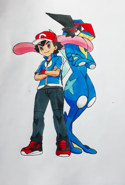 Ash and Greninja! by Ldhsk on DeviantArt