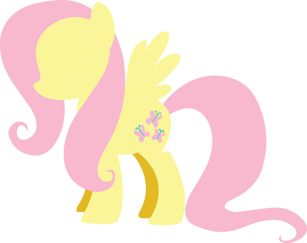 Minimalistic Fluttershy by ComicIronic on DeviantArt