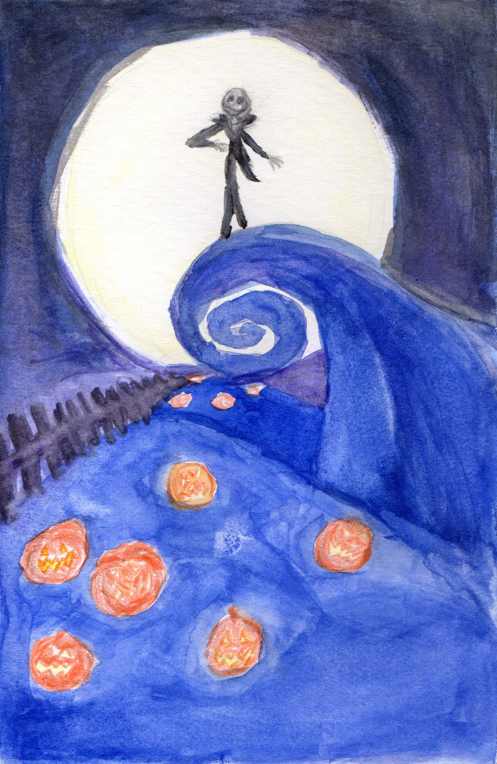 The Nightmare Before Christmas (Watercolor) By Snowcloud8 On Deviantart