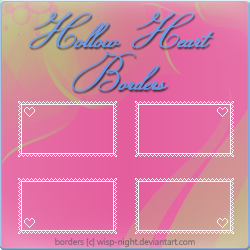 Hollow-Heart Border Pack