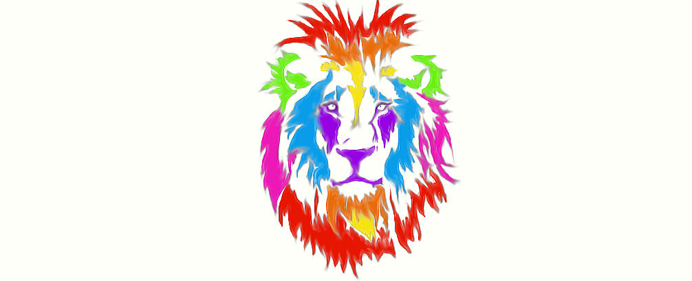 rainbow lion by breababy100 on DeviantArt