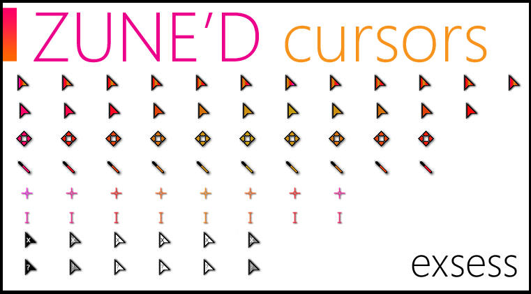 Zune'd Animated Cursors Set by exsess on DeviantArt