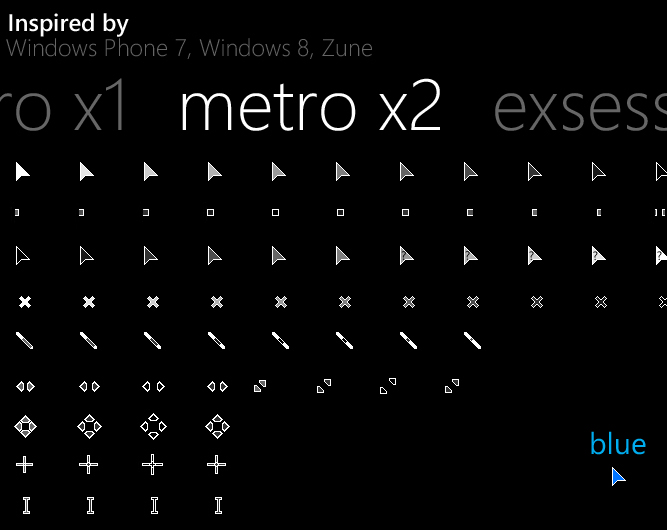 Metro X3 Cursor Pack - Enable Windows Theme Customization