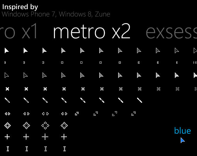 Metro X2 Animated Cursor Set By Exsess On Deviantart - red dot cursor roblox