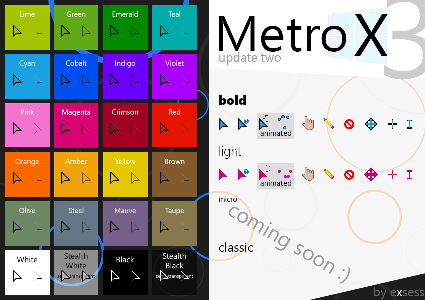 Metro X3 Cursors (Update Two) by exsess on DeviantArt