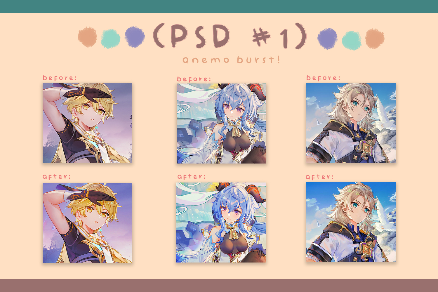 + ANEMO BURST (PSD #1) by stardustinqs on DeviantArt