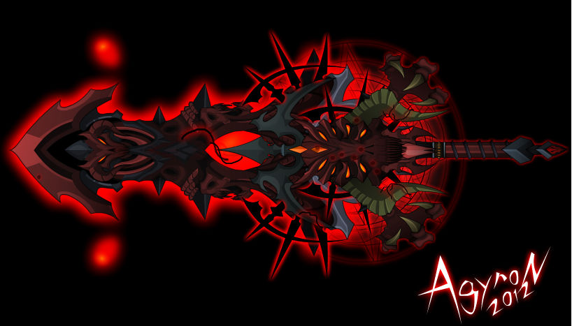 AQWorlds Weapons Designer - Designed. :D -Blood Dragon Blade of Nulgath