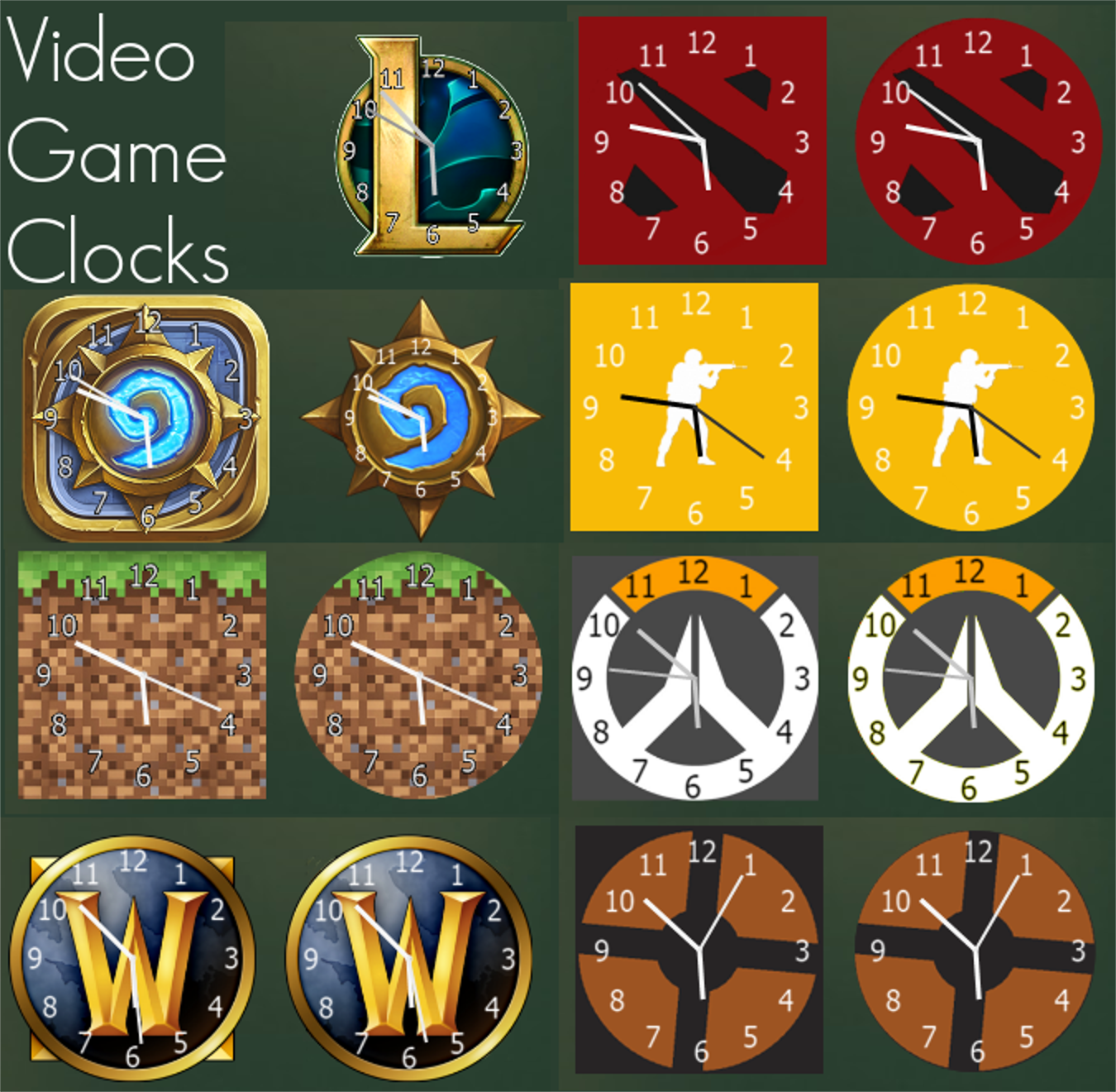 VideoGameClocks 1.0 by CaelumArt on DeviantArt