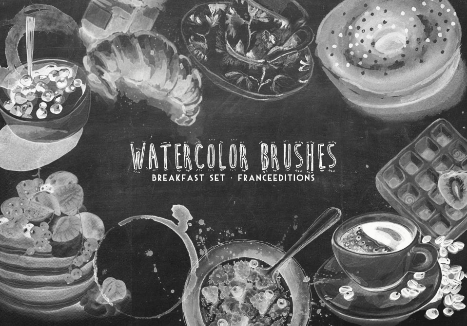 Breakfast Brushes [ watercolor ]