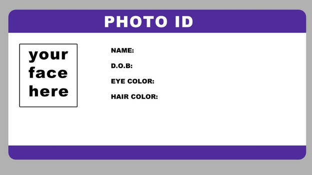 Photo ID template