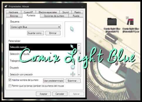 Cursores Comix Light Blue by iTutorialsYT