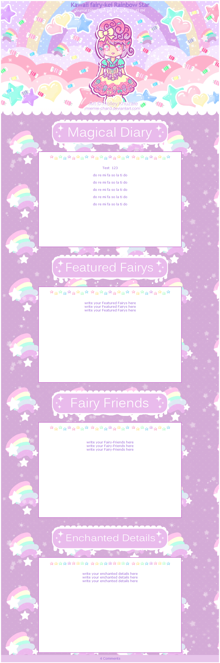 Kawaii fairy-kei Rainbow Star Journal by miemie-chan3 on DeviantArt