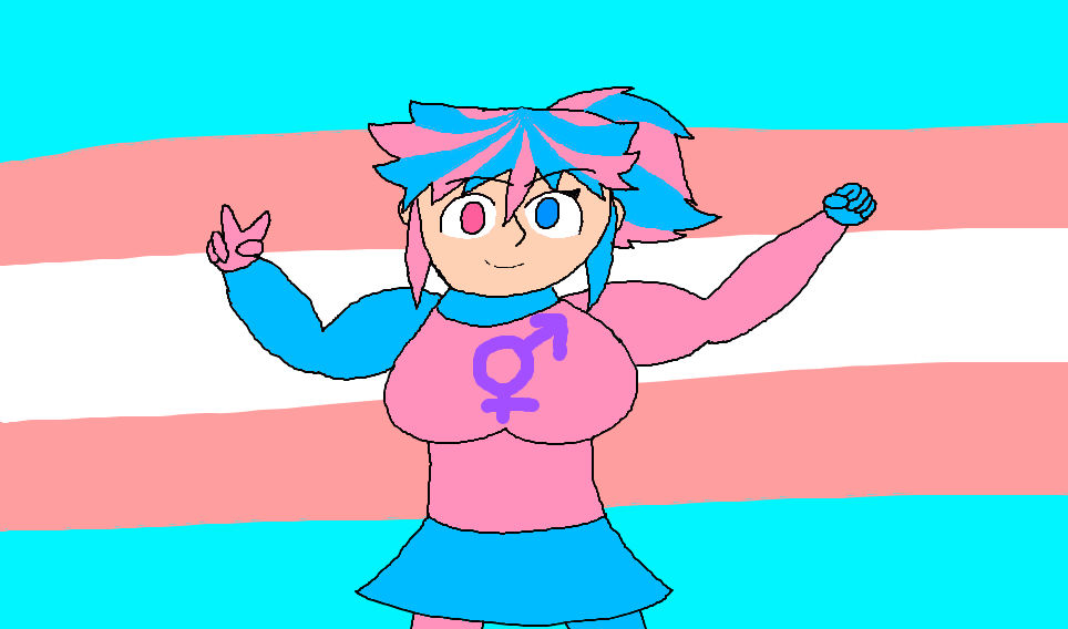 He/She's Trans Pride Celebration by Burningblaster on DeviantArt