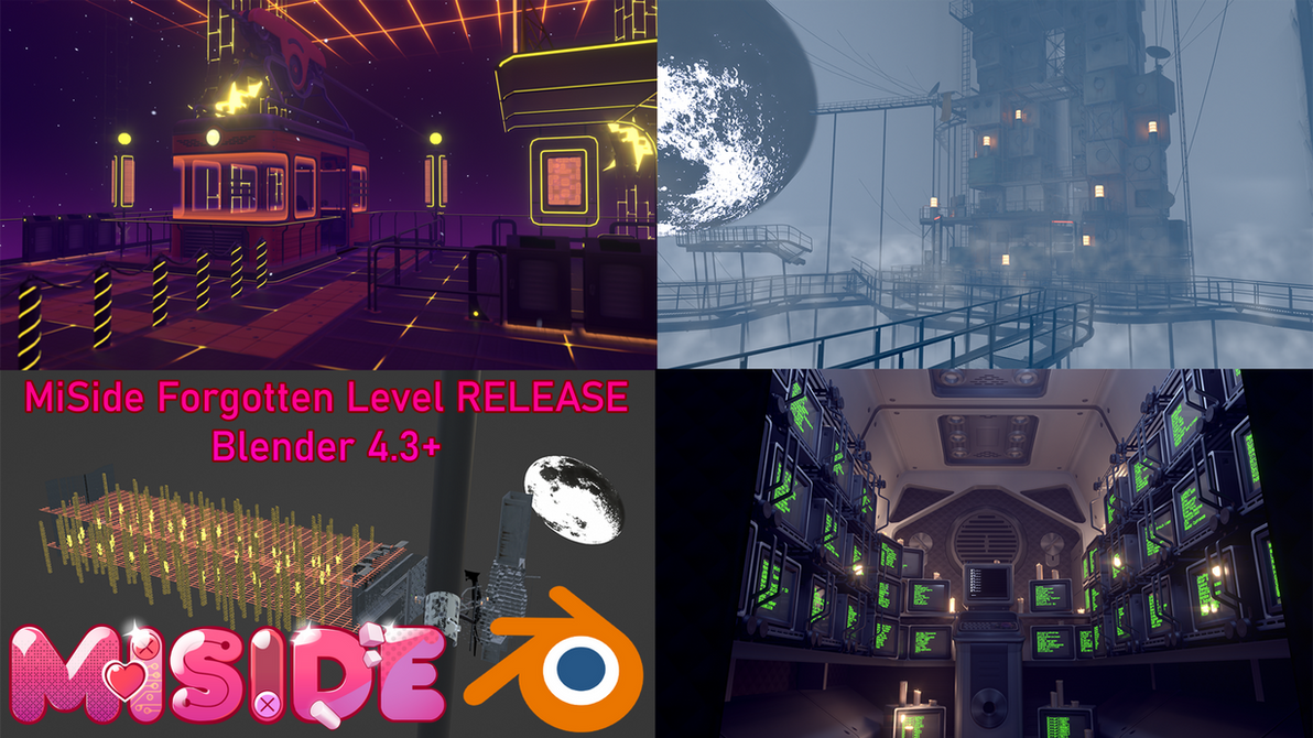 MiSide Forgotten Puzzles Level Map DL Blender 4.3+ by FarewellGames on ...