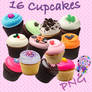 16 Cupcakes Pack PNG