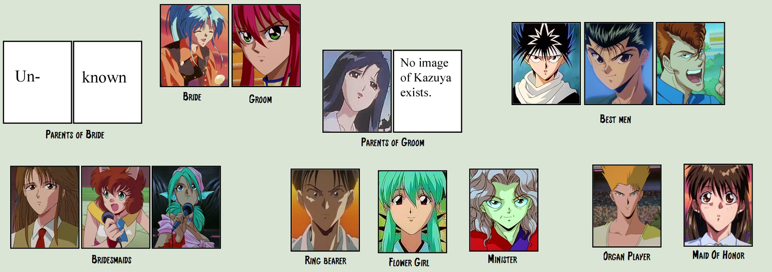 Kurama and Botan's Wedding by Leviarex on DeviantArt, image size:1506x531