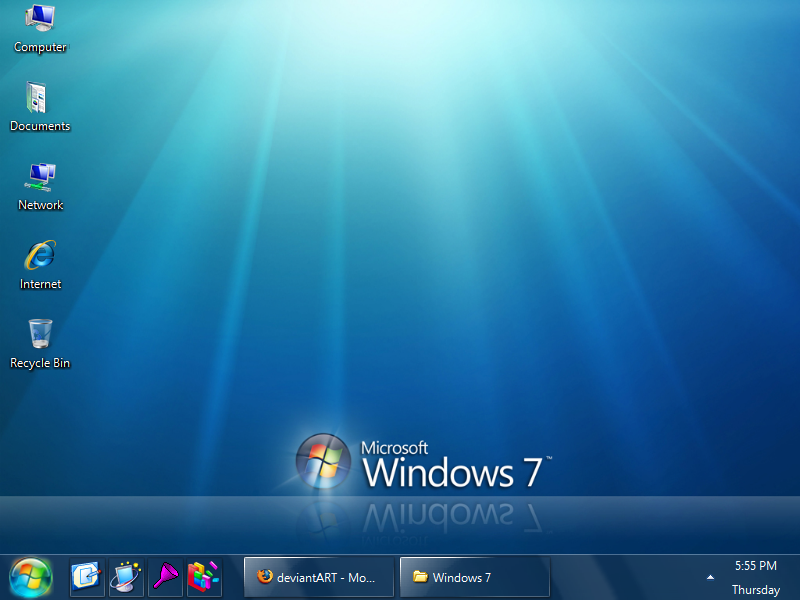 Windows 7 - Big Taskbar